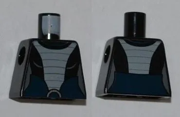 Torso SW Light Bluish Gray Armor Bib Pattern (Asajj Ventress 7957)