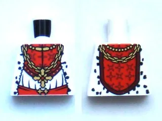 Torso Castle Kingdoms Gold Chain with Cross and Fur Trim Pattern