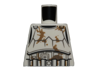 Torso SW Armor Stormtrooper, Detailed Armor, Dirt Stains Pattern