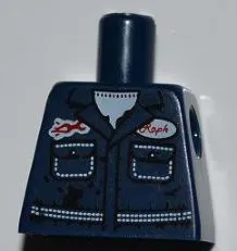 Torso Mechanic with Pockets, Oil Stains, White Undershirt, and Raph Name Badge Pattern