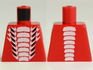 Torso Ninjago Snake with White and Small Black Scales Pattern