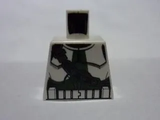 Torso SW Armor Clone Trooper with Shoulder Belt and Dark Green Markings Pattern