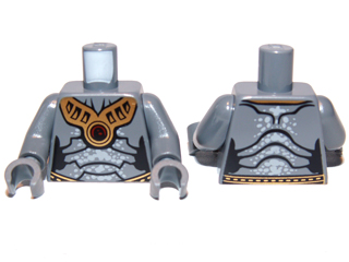 Torso SW Geonosian Zombie Pattern / Dark Bluish Gray Arms / Dark Bluish Gray Hands