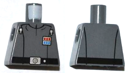Torso SW Imperial Officer 1 (Commander) with Black Belt Pattern