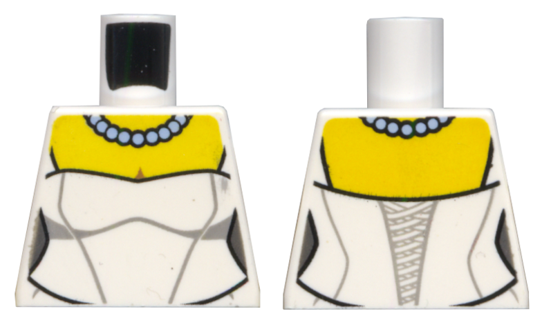 Torso Wedding Dress with Necklace Pattern