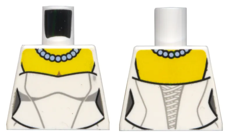 Torso Wedding Dress with Necklace Pattern