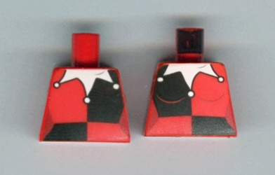 Torso Female Black Quarters, White Jester's Collar Pointed Pattern