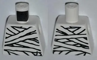 Torso Mummy Wrappings Glow In Dark Pattern