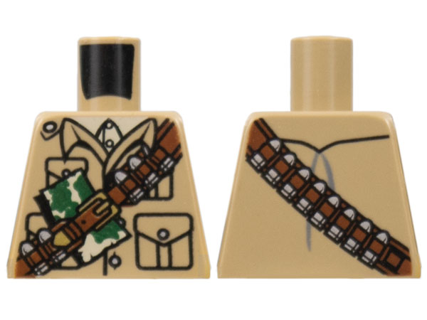 Torso Monster Fighters with Ammunition Belt Pattern