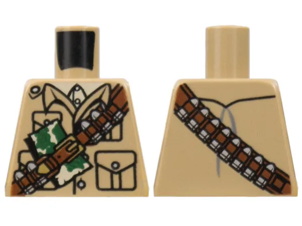 Torso Monster Fighters with Ammunition Belt Pattern