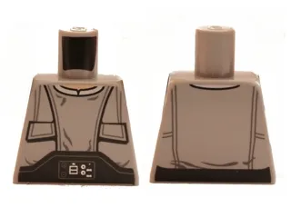 Torso SW Pocket-Vest with Wrinkles and Techno-Buckle Pattern (Lobot)