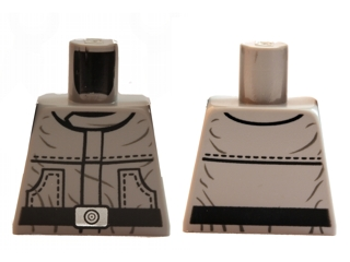 Torso SW Wrinkly Jumpsuit with Pockets, Black Belt and Silver Buckle Pattern