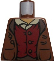 Torso LotR Jacket and Red Vest Pattern (Frodo)