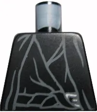 Torso LotR Ringwraith Tattered Robe, Shirt, Waist Sash with Silver Buckle, Dark Bluish Gray Contours and Wrinkles Pattern