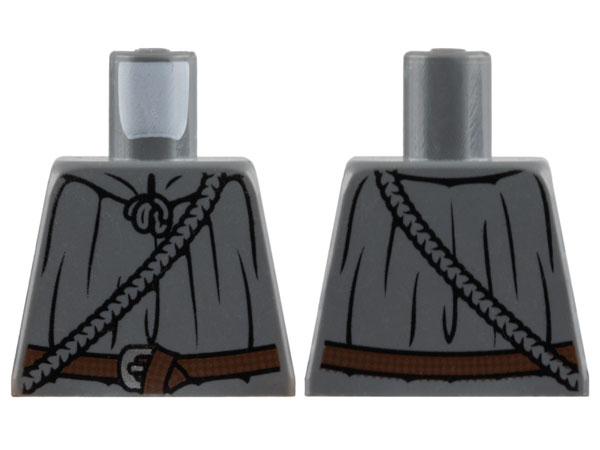 Torso LotR Cloak with Rope and Belt Pattern (Gandalf)