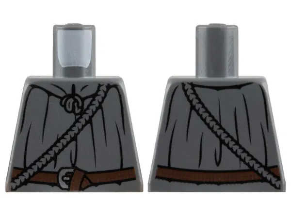 Torso LotR Cloak with Rope and Belt Pattern (Gandalf)