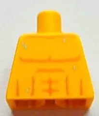 Torso Bare Chest with Muscles Outline and Drops of Sweat Pattern