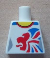 Torso Gymnast Leotard with Large Red and Blue Team GB Logo Pattern