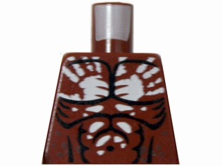 Torso LotR Muscles Outline and White Handprint Pattern (Berserker)