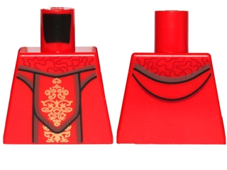 Torso SW Female Dress with Gold Ornaments Pattern (SW Queen Amidala)