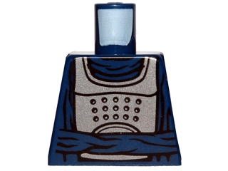 Torso Armor Flat Silver with Waist Sash Pattern (SW Bib Fortuna)