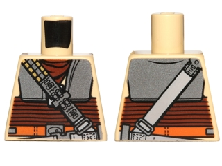 Torso Armor Plates, Reddish Brown Waist Sash and Ammunition Belt Pattern (SW Boushh)