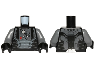 Torso SW Armor Plates with Breathing Apparatus Pattern (SW Darth Malgus) / Dark Bluish Gray Arms / Black Hands