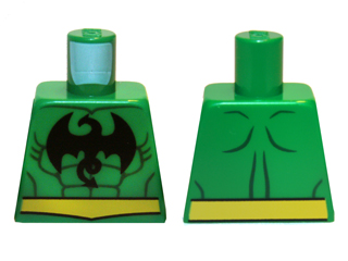 Torso Muscles Outline with Dragon Pattern (Iron Fist)