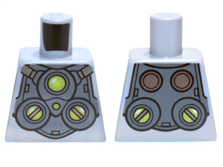 Torso Armor with Lime Circles Pattern (Doc Ock)