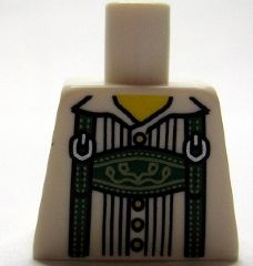 Torso Lederhosen over Pinstripe Shirt Pattern