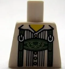 Torso Lederhosen over Pinstripe Shirt Pattern