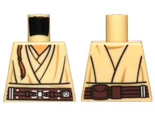 Torso SW Layered Shirt, Brown Belt Pattern and Padawan Braid Pattern (Obi-Wan)