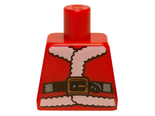 Torso Santa Jacket with Fur and Black Belt Pattern