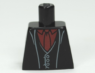 Torso Harry Potter Long Coat and Vest, Dark Red Shirt and Tie Pattern