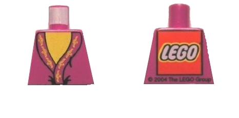 Torso Harry Potter Dumbledore Pattern - LEGO Logo on Back