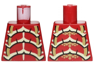 Torso Galaxy Squad Buggoid with Olive Green, Yellowish Green and Black Exoskeleton Pattern