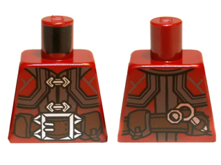 Torso LotR Jacket with Silver Clasps and Large Belt Buckle Pattern