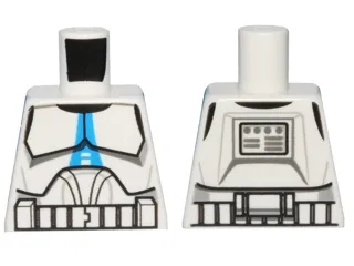 Torso SW Armor Clone Trooper with Blue 501st Legion Markings Pattern (Clone Wars)