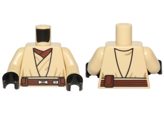 Torso SW Layered Shirt, Reddish Brown Undershirt, Reddish Brown Belt Pattern / Tan Arms / Black Hands