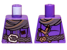 Torso LotR Coat with Scarf, Braided Belt and Slingshot Pattern