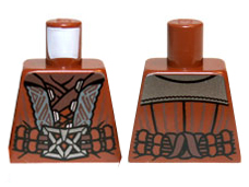 Torso LotR Vest with Silverwork, Large Double Belt and Buckle Pattern