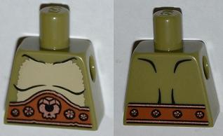 Torso Cyclops with Fur and Belt with Skull and Jewels Pattern