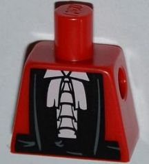 Torso Robe with White Shirt and Black Belt Pattern