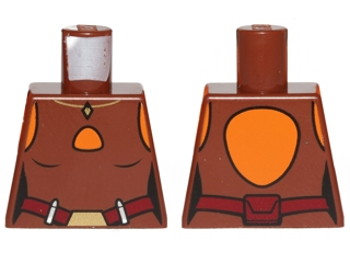 Torso SW Ahsoka Vest Top with Dark Red Belt Pattern