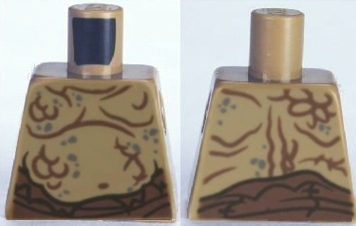 Torso Bare Chest with Body Lines and Waistband Pattern