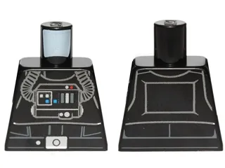 Torso SW TIE Pilot, Detailed with Back Printing Pattern