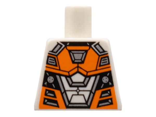 Torso Space with Orange and Silver Battle Mech Pattern