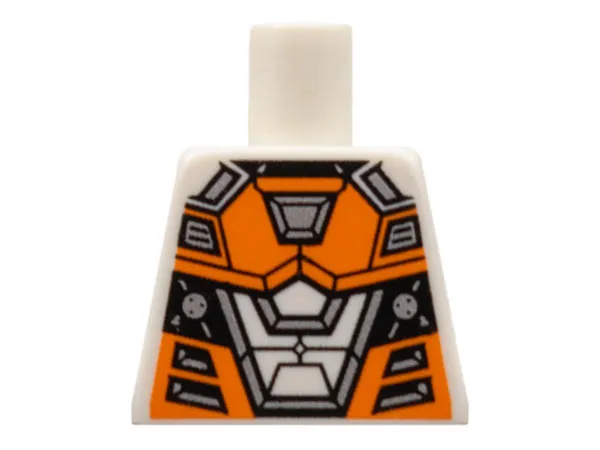 Torso Space with Orange and Silver Battle Mech Pattern