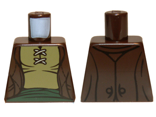 Torso LotR Vest with Olive Green Shirt and Dark Green Sash Pattern