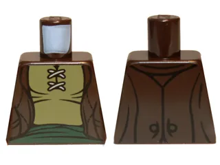 Torso LotR Vest with Olive Green Shirt and Dark Green Sash Pattern
